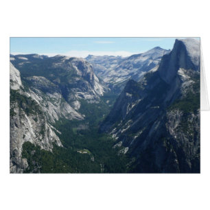 Utsikt från Glacier Point i Yosemite National Park Hälsningskort