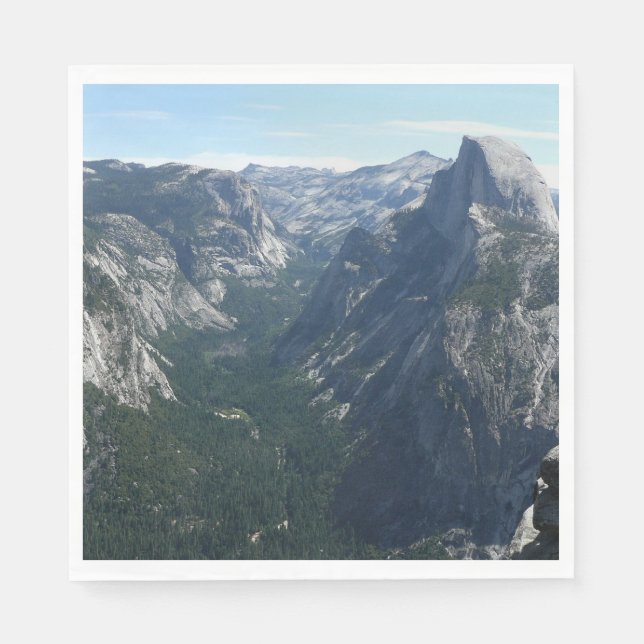 Utsikt från Glacier Point i Yosemite National Park Pappersservett (Framsidan)