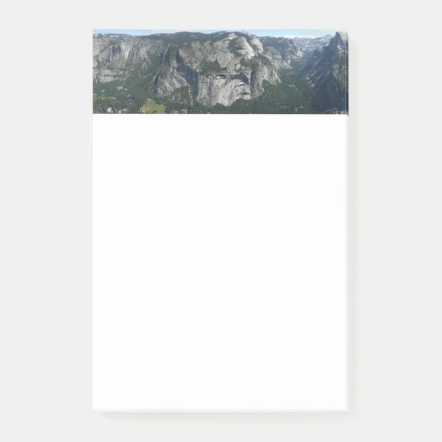 Utsikt från Glacier Point i Yosemite National Park Post-it Block (Framsida)