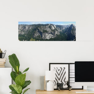 Utsikt från Glacier Point i Yosemite National Park Poster