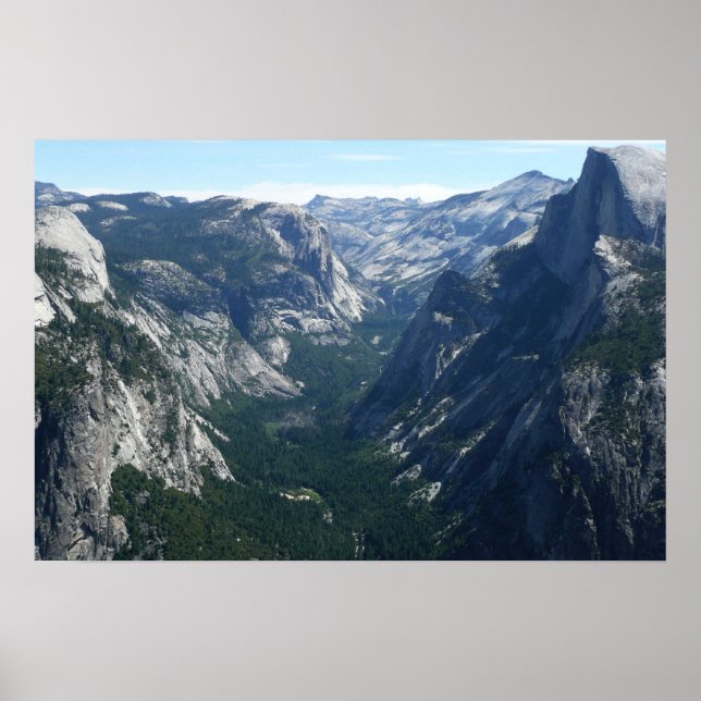 Utsikt från Glacier Point i Yosemite National Park Poster (Framsidan)
