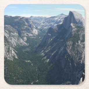 Utsikt från Glacier Point i Yosemite National Park Underlägg Papper Kvadrat