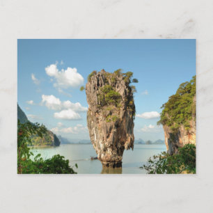 Utsikt från kullen på Ko Tapu-ön i Thailand nära Vykort