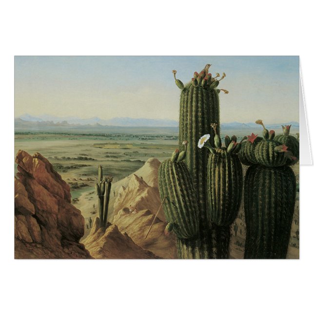 Utsikt från Maricopa Mountain Nära Rio Gila av Pra Hälsningskort (Framsidan Horizontal)