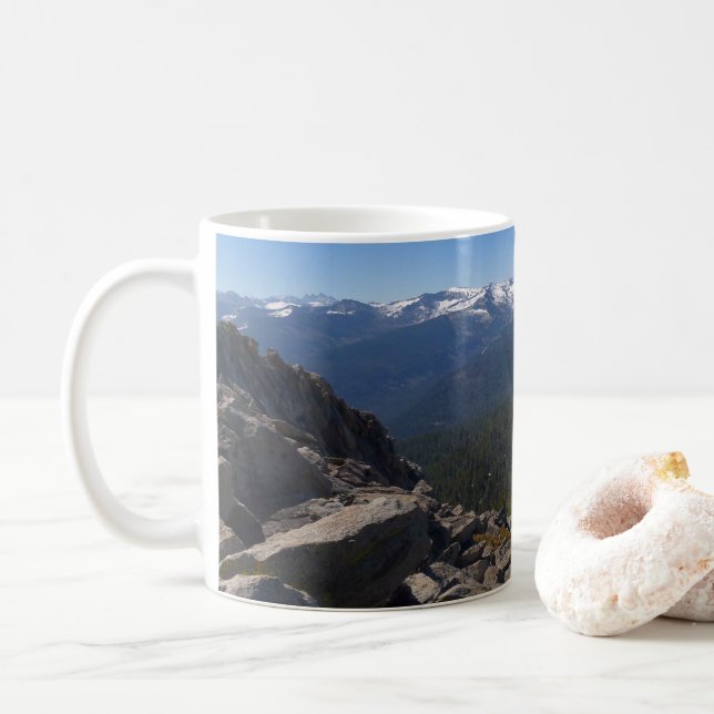 Utsikt från Mitchell Peak i Sequoia National Park Kaffemugg (Med munk)