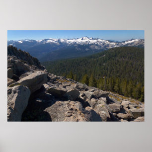 Utsikt från Mitchell Peak i Sequoia National Park Poster