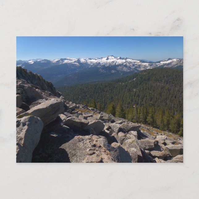 Utsikt från Mitchell Peak i Sequoia National Park Vykort (Framsida)