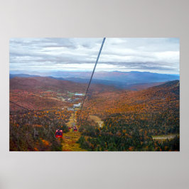 Utsikt från Mount Mansfield, Vermont, under hösten Poster
