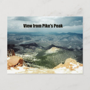 Utsikt från Pike's Peak Vykort