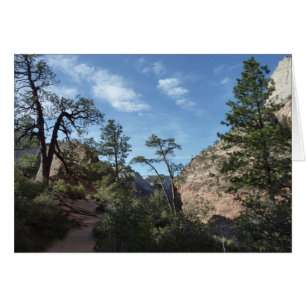 Utsikt från Scout Lookout i Zion National Park Hälsningskort
