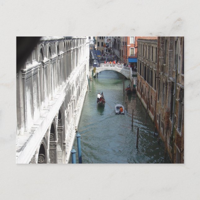 Utsikt från Sighs-bron, Venedig Vykort (Framsida)