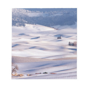 Utsikt från Steptoe Butte över böljande kullar täc Anteckningsblock