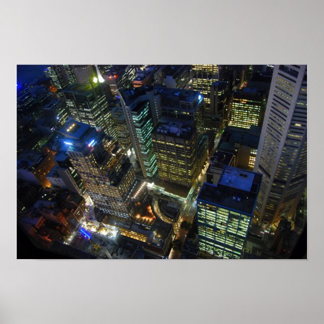 Utsikt från Sydney Tower Print Poster (Framsidan)