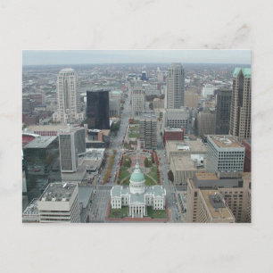 Utsikt från toppen av Gateway Arch, St. Louis Vykort