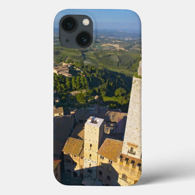 Utsikt från torn, San Gimignano, Siena, Toscana (Baksida)