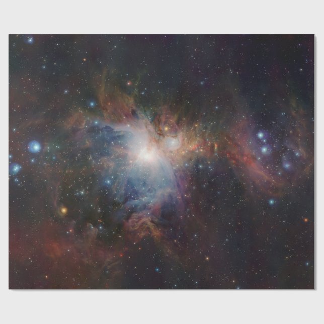 Utsikt infrared beskådar av den Orion nebulaen Presentpapper (Platt)