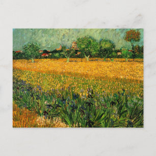 Utsikt över Arles med irisar av Vincent van Gogh Vykort