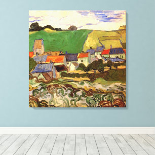 Utsikt över Auvers av Vincent van Gogh Canvastryck