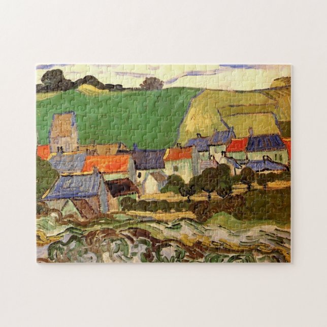 Utsikt över Auvers Vincent van Gogh. Pussel (Horisontell)