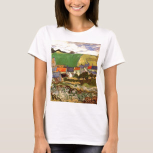 Utsikt över Auvers Vincent van Gogh T-shirt