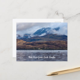 Utsikt över Ben Nevis från Loch Linnhe, Skottland Vykort