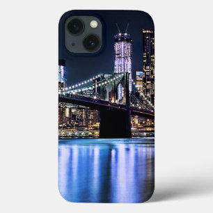 Utsikt över Brooklyn-brons reflektion i New York