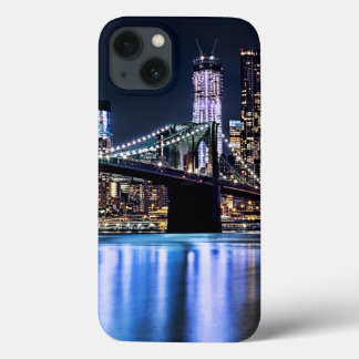 Utsikt över Brooklyn-brons reflektion i New York