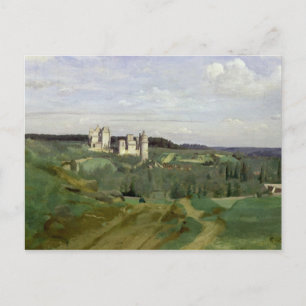 Utsikt över Chateau de Pierrefonds, c.1840-45 Vykort