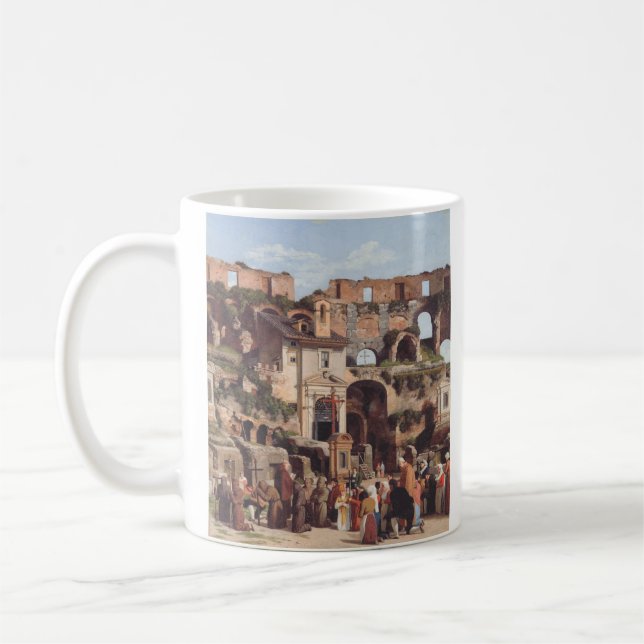 Utsikt över Colosseums interiör  Kaffemugg (Vänster)