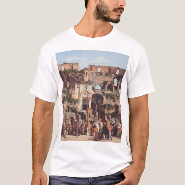 Utsikt över Colosseums interiör  T Shirt (Framsida)