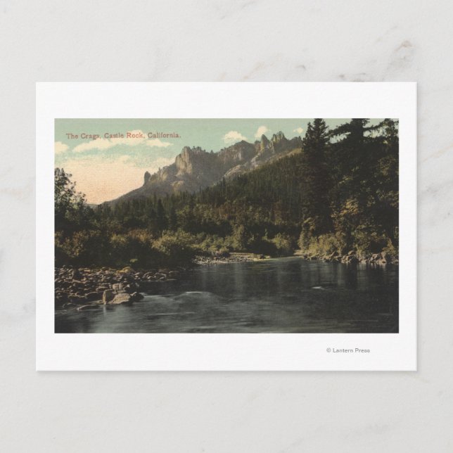 Utsikt över Crags, Castle Rock Vykort (Framsida)
