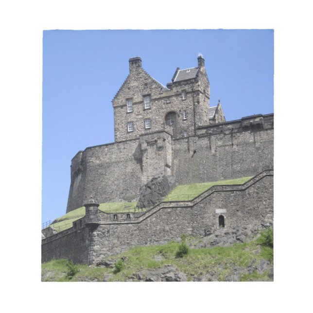 Utsikt över Edinburgh Castle, Edinburgh, Skottland Anteckningsblock (Framsida)