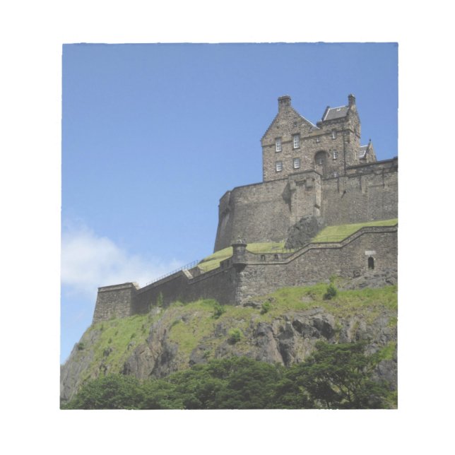 Utsikt över Edinburgh Castle, Edinburgh, Skottland Anteckningsblock (Framsida)