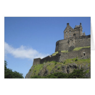 Utsikt över Edinburgh Castle, Edinburgh, Skottland Hälsningskort