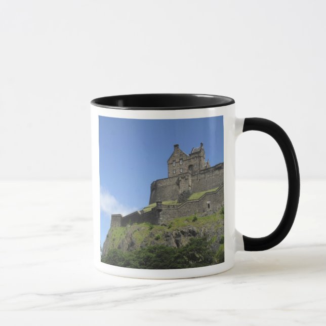 Utsikt över Edinburgh Castle, Edinburgh, Skottland Mugg (Höger)