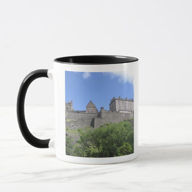 Utsikt över Edinburgh Castle, Edinburgh, Skottland Mugg (Vänster)