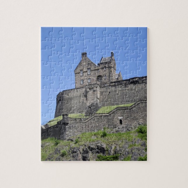 Utsikt över Edinburgh Castle, Edinburgh, Skottland Pussel (Vertikal)