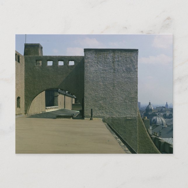 Utsikt över en takbåge från väster, byggd 1897-99 vykort (Framsida)