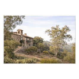 Utsikt över en villa nära Toledo, Spanien Fototryck