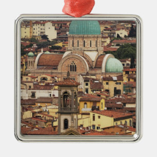 Utsikt över Florens, Italien från Piazza Julgransprydnad Metall