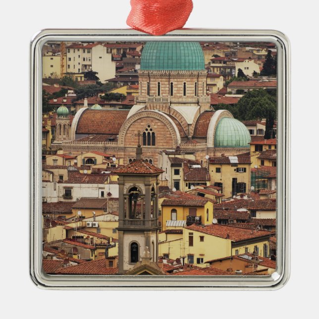 Utsikt över Florens, Italien från Piazza Julgransprydnad Metall (Framsidan)