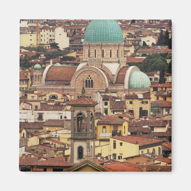 Utsikt över Florens, Italien från Piazza Magnet (Framsidan)