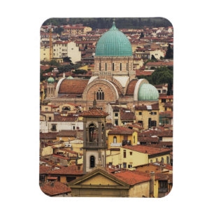 Utsikt över Florens, Italien från Piazza Magnet