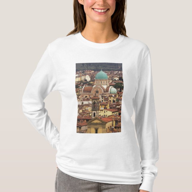 Utsikt över Florens, Italien från Piazza T Shirt (Framsida)