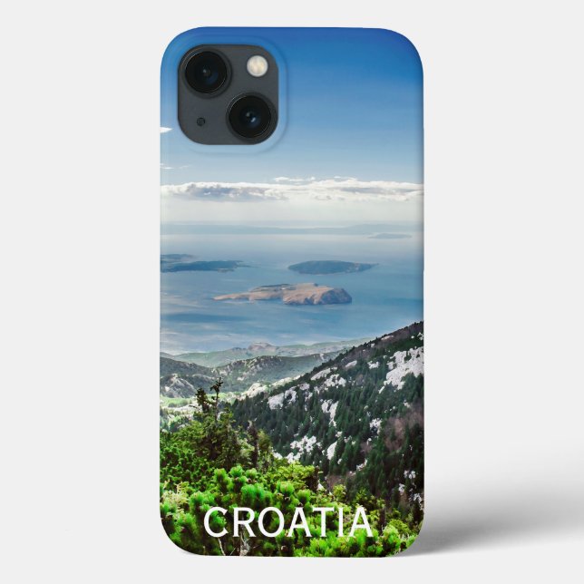 Utsikt över havet från bergen i Kroatien (Baksida)