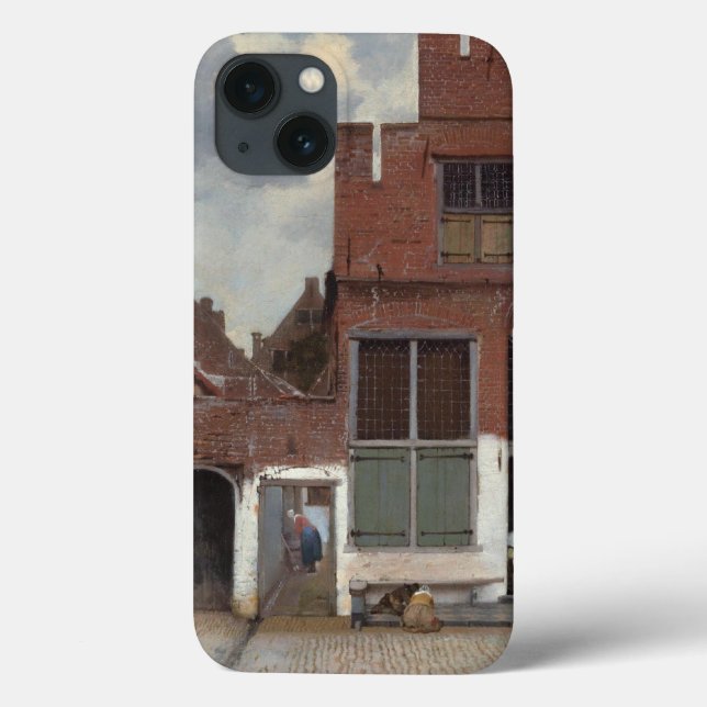 Utsikt över hus i Delft av Johannes Vermeer (Baksida)