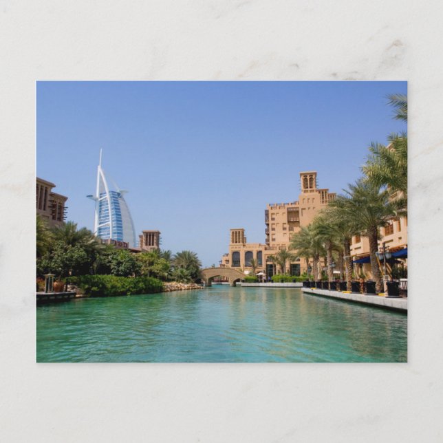 Utsikt över Madinat Jumeirah, Dubai Vykort (Framsida)