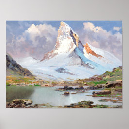 Utsikt över Matterhorn Poster