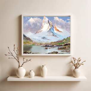 Utsikt över Matterhorn Poster