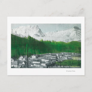 Utsikt över Mt Index och Mt Persis Vykort